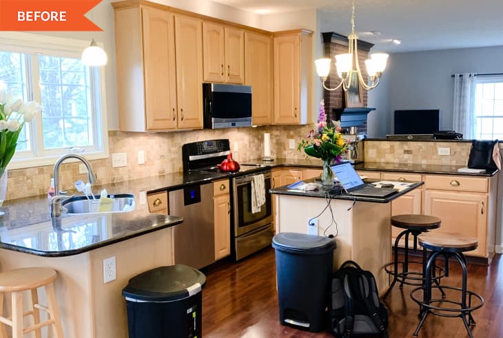 $1,000 Kitchen Refresh - 2000s Kitchen Redo - Before and After Photos ...